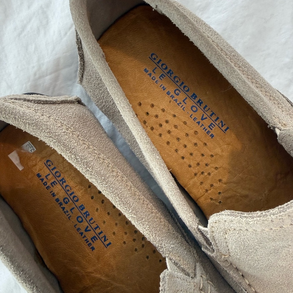 Giorgio Brutini Manus Light Tan Driving Loafers EUC 0004 - Picture 3 of 13